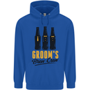 Grooms Brew Crew Beer Stag Doo Do Mens 80% Cotton Hoodie Royal Blue