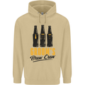 Grooms Brew Crew Beer Stag Doo Do Mens 80% Cotton Hoodie Sand