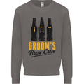 Grooms Brew Crew Beer Stag Doo Do Mens Sweatshirt Jumper Charcoal