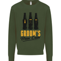 Grooms Brew Crew Beer Stag Doo Do Mens Sweatshirt Jumper Forest Green