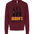 Grooms Brew Crew Beer Stag Doo Do Mens Sweatshirt Jumper Maroon