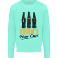 Grooms Brew Crew Beer Stag Doo Do Mens Sweatshirt Jumper Peppermint