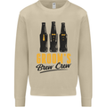 Grooms Brew Crew Beer Stag Doo Do Mens Sweatshirt Jumper Sand