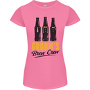 Grooms Brew Crew Beer Stag Doo Do Womens Petite Cut T-Shirt Azalea