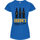 Grooms Brew Crew Beer Stag Doo Do Womens Petite Cut T-Shirt Royal Blue