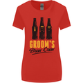 Grooms Brew Crew Beer Stag Doo Do Womens Wider Cut T-Shirt Red