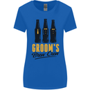 Grooms Brew Crew Beer Stag Doo Do Womens Wider Cut T-Shirt Royal Blue