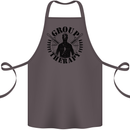 Group Therapy Shooting Hunting Rifle Funny Cotton Apron 100% Organic Dark Grey