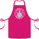 Group Therapy Shooting Hunting Rifle Funny Cotton Apron 100% Organic Pink