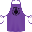 Group Therapy Shooting Hunting Rifle Funny Cotton Apron 100% Organic Purple