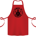 Group Therapy Shooting Hunting Rifle Funny Cotton Apron 100% Organic Red