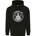 Group Therapy Shooting Hunting Rifle Funny Mens 80% Cotton Hoodie Black