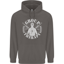 Group Therapy Shooting Hunting Rifle Funny Mens 80% Cotton Hoodie Charcoal
