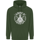 Group Therapy Shooting Hunting Rifle Funny Mens 80% Cotton Hoodie Forest Green