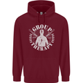 Group Therapy Shooting Hunting Rifle Funny Mens 80% Cotton Hoodie Maroon