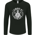 Group Therapy Shooting Hunting Rifle Funny Mens Long Sleeve T-Shirt Black