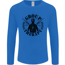 Group Therapy Shooting Hunting Rifle Funny Mens Long Sleeve T-Shirt Royal Blue