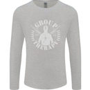 Group Therapy Shooting Hunting Rifle Funny Mens Long Sleeve T-Shirt Sports Grey
