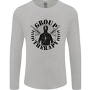 Group Therapy Shooting Hunting Rifle Funny Mens Long Sleeve T-Shirt Sports Grey