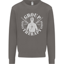 Group Therapy Shooting Hunting Rifle Funny Mens Sweatshirt Jumper Charcoal