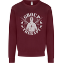 Group Therapy Shooting Hunting Rifle Funny Mens Sweatshirt Jumper Maroon
