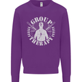 Group Therapy Shooting Hunting Rifle Funny Mens Sweatshirt Jumper Purple