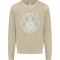 Group Therapy Shooting Hunting Rifle Funny Mens Sweatshirt Jumper Sand