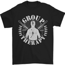 Group Therapy Shooting Hunting Rifle Funny Mens T-Shirt Cotton Gildan Black