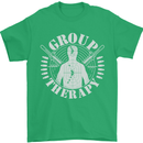 Group Therapy Shooting Hunting Rifle Funny Mens T-Shirt Cotton Gildan Irish Green