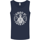 Group Therapy Shooting Hunting Rifle Funny Mens Vest Tank Top Navy Blue