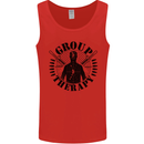 Group Therapy Shooting Hunting Rifle Funny Mens Vest Tank Top Red