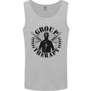 Group Therapy Shooting Hunting Rifle Funny Mens Vest Tank Top Sports Grey