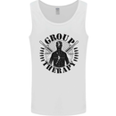 Group Therapy Shooting Hunting Rifle Funny Mens Vest Tank Top White