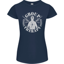 Group Therapy Shooting Hunting Rifle Funny Womens Petite Cut T-Shirt Navy Blue