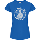 Group Therapy Shooting Hunting Rifle Funny Womens Petite Cut T-Shirt Royal Blue