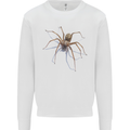Gruesome Spider Halloween 3D Effect Kids Sweatshirt Jumper White