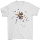 Gruesome Spider Halloween 3D Effect Mens T-Shirt Cotton Gildan White