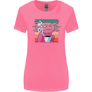 Grumpy Axolotl With Coffee Womens Wider Cut T-Shirt Azalea