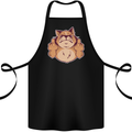 Grumpy Cat Finger Flip Offensive Funny Cotton Apron 100% Organic Black