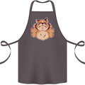 Grumpy Cat Finger Flip Offensive Funny Cotton Apron 100% Organic Dark Grey