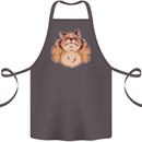 Grumpy Cat Finger Flip Offensive Funny Cotton Apron 100% Organic Dark Grey