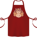 Grumpy Cat Finger Flip Offensive Funny Cotton Apron 100% Organic Maroon