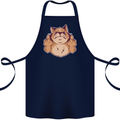 Grumpy Cat Finger Flip Offensive Funny Cotton Apron 100% Organic Navy Blue