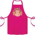 Grumpy Cat Finger Flip Offensive Funny Cotton Apron 100% Organic Pink