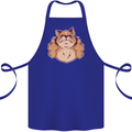 Grumpy Cat Finger Flip Offensive Funny Cotton Apron 100% Organic Royal Blue
