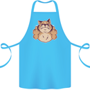 Grumpy Cat Finger Flip Offensive Funny Cotton Apron 100% Organic Turquoise
