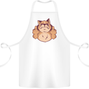 Grumpy Cat Finger Flip Offensive Funny Cotton Apron 100% Organic White