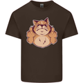 Grumpy Cat Finger Flip Offensive Funny Kids T-Shirt Childrens Chocolate