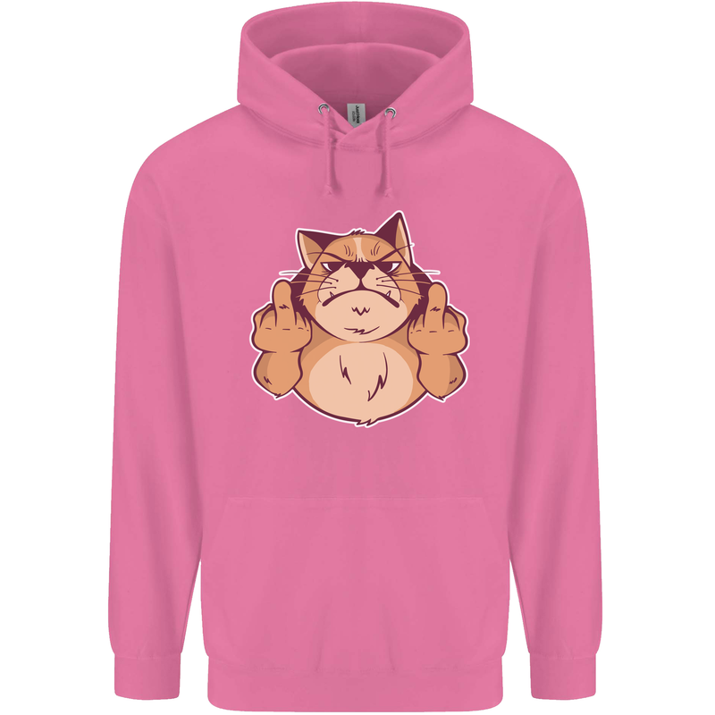 Grumpy Cat Finger Flip Offensive Funny Mens 80% Cotton Hoodie Azelea