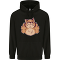 Grumpy Cat Finger Flip Offensive Funny Mens 80% Cotton Hoodie Black